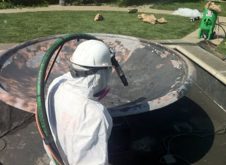 vapor assisted blasting