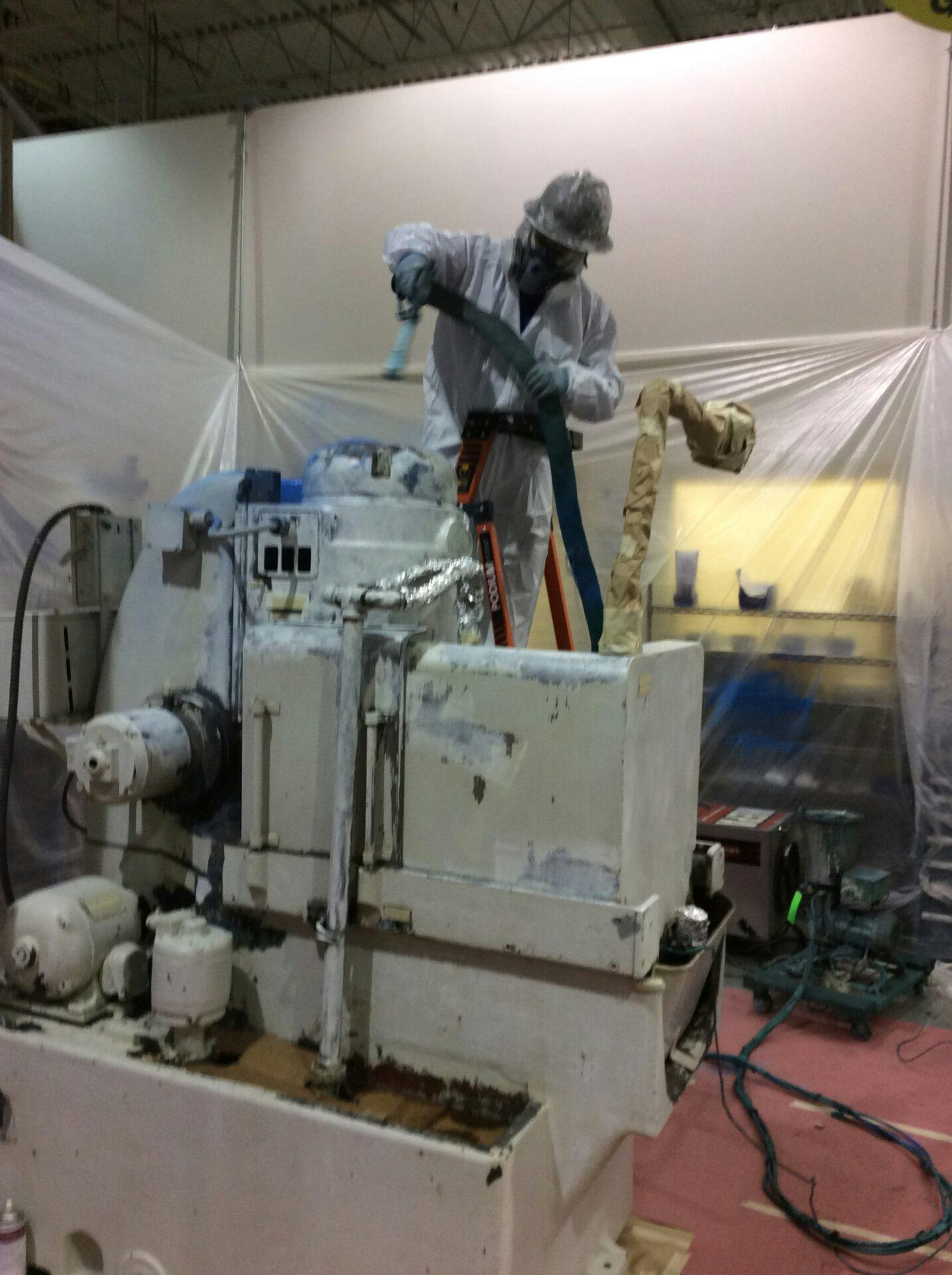 Machinery cleaning for commercial industrial equipment