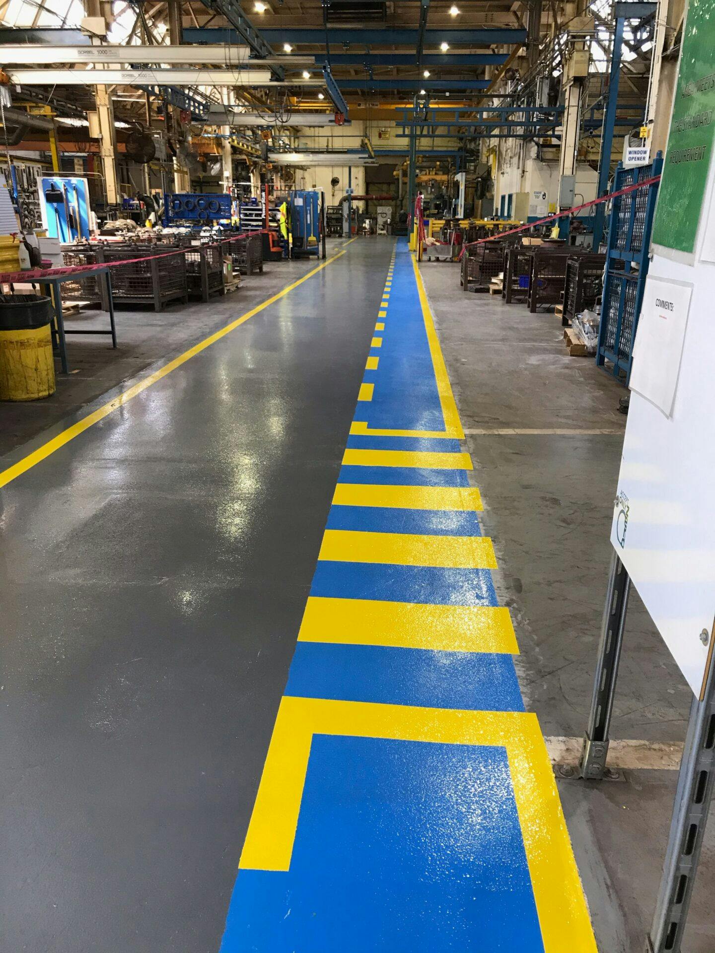 Warehouse Floor Markings and Line Striping – Painters USA